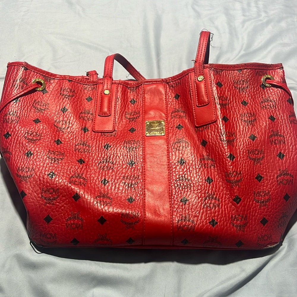 MCM Red Tote